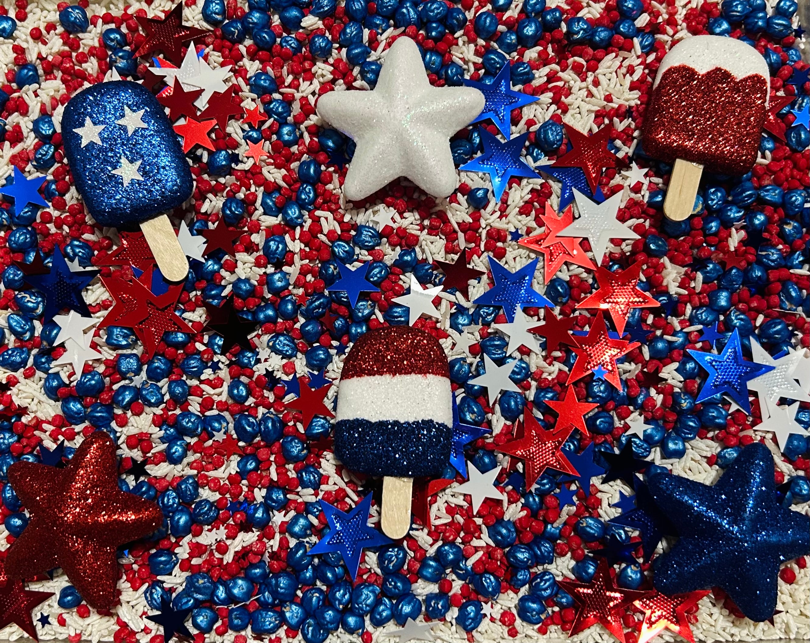 Red, White, & Blue Mix